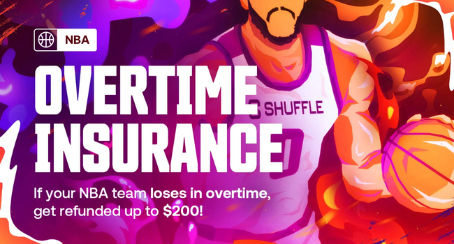 NBA Overtime Bet Insurance by Shuffle Casino